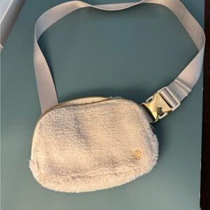 lululemon athletica White Sherpa Crossbody Bag